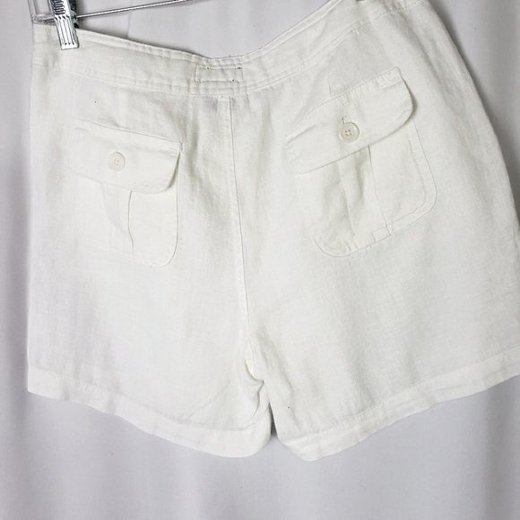 Merona White Linen Shorts - Picture 4 of 9